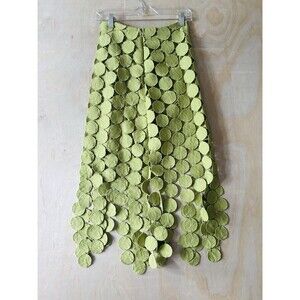 Womens Hollowed-out Long Skirt Retro High Waist Fringe Irregular Skirt Small